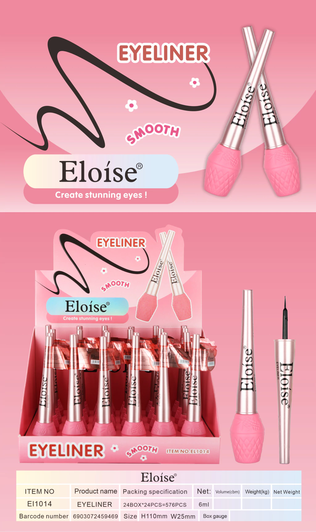 Delineador liquido Eloise Smooth
